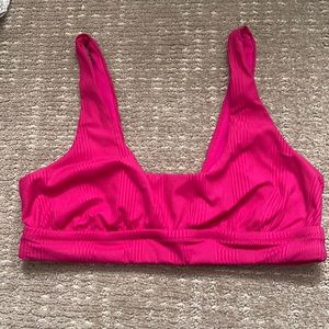 vitamin A California high pink bikini top